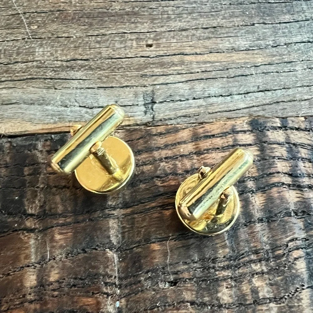 Gold and Black Cufflinks